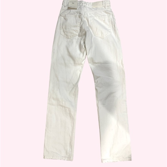 NWT Bershka Victoria High Waist Straight White jeans - Picture 9 of 9